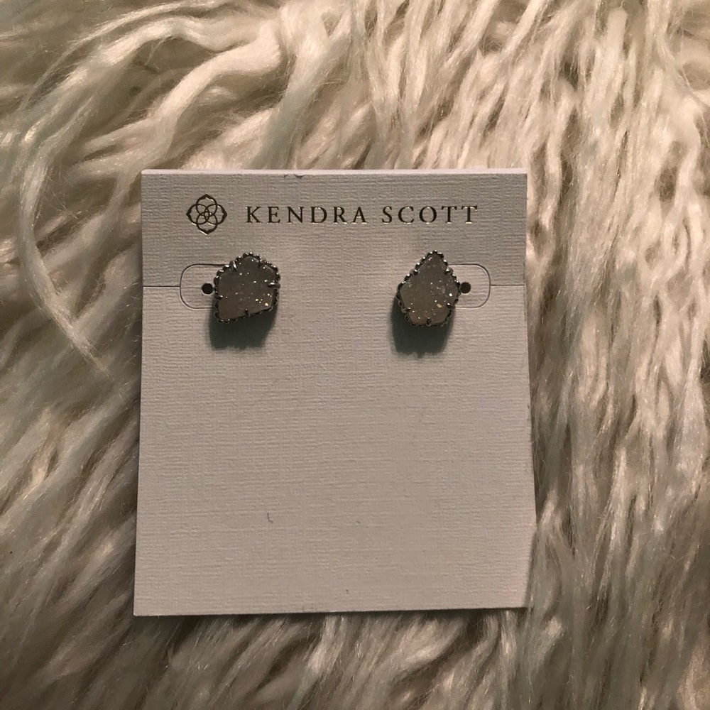 Kendra Scott TessaEarrings Silver/iridescent Drusy